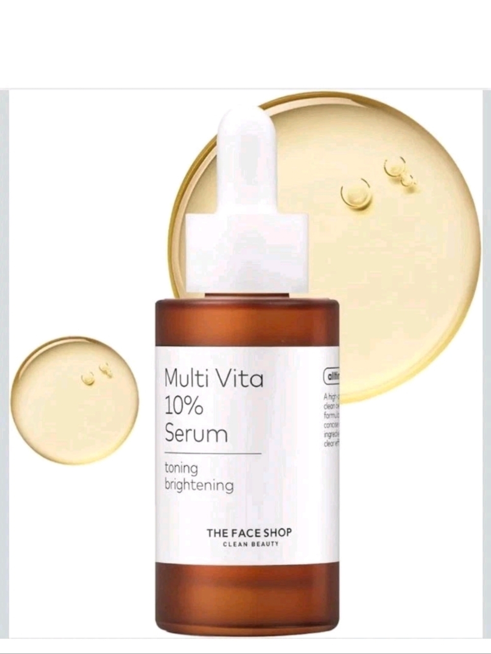 The Face Shop Alltimate K Beauty Multivita 10% Serum, Vitamin C Face Serum. 30ml